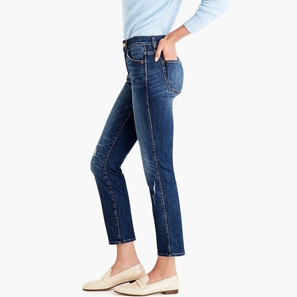 J Crew Vintage straight jean in rip-and-repair NWT - Picture 7 of 8